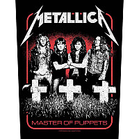 Metallica naszywka na plecy CO+PES 30x27x36 cm, Master Of Puppets Band
