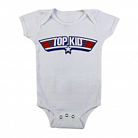 Top Gun niemowlęcy body koszulka, Top Kid Body White, dziecięcy