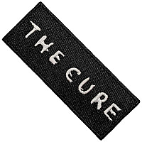 The Cure tkaná naszywka/nažehlovačka PES 105 x 40 mm, Text Logo