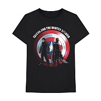 Marvel Comics koszulka, Falcon & Winter Soldier Shield Logo Black, męskie