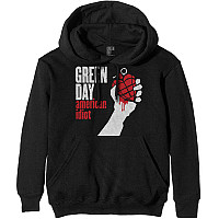 Green Day bluza, American Idiot Hoodie Black, męska