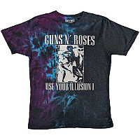 Guns N Roses koszulka, Use Your Illusion Monochrome Dye Wash Blue, męskie