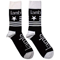 Lamb Of God ponožky, Flag Black, unisex - velikost 7 až 11 (40 - 45)