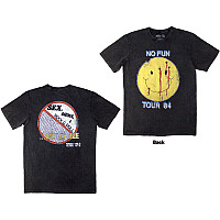 Motley Crue koszulka, No Fun Tour '84 Stone Wash BP Charcoal Grey, męskie