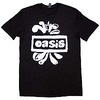 Oasis koszulka, Logo Splat Black, męskie