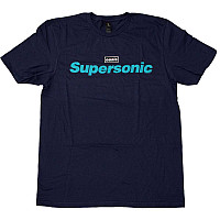 Oasis koszulka, Supersonic Title Colour Navy Blue, męskie