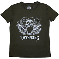 The Offspring koszulka, Feathered Winged Skull Green, damskie