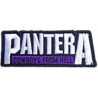 Pantera tkaná naszywka/nažehlovačka PES 105 x 40 mm, Cowboys from Hell