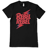 David Bowie koszulka, Rebel Rebel Black, męskie