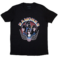 Ramones koszulka, Vintage Wings Photo Black, damskie