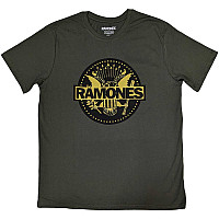 Ramones koszulka, Gold Seal Green, męskie