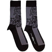 Slayer ponožky, South Of Heaven Mono Charcoal Grey, unisex - velikost 7 až 11 (40 až 45)