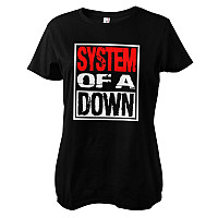 System Of A Down koszulka, Logo Girly Black, damskie