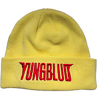 Yungblud zimowa czapka zimowa, Red Logo Hi-Build Embroidery Yellow, unisex