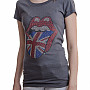 Rolling Stones koszulka, Classic UK Tongue Rhinestone, damskie