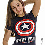 Captain America koszulka, Logo Navy Girly, damskie