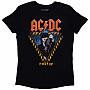 AC/DC koszulka, Angus Triangle PRW-UP EU Tour '24 BP Black, damskie