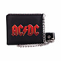 AC/DC portfel 11 x 9 x 2 cm s řetízkem/ 220 g, Red Logo