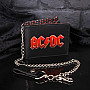 AC/DC portfel 11 x 9 x 2 cm s řetízkem/ 220 g, Red Logo