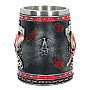 Five Finger Death Punch kubek do piwa 500 ml/15 cm/1 kg, FFDP Logo Skull