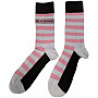 BlackPink ponožky, Stripes & Logo White, unisex - velikost 7 až 11