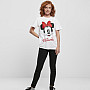 Mickey Mouse koszulka, Minnie Mouse Girly White, damskie