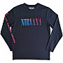 Nirvana koszulka długi rękaw, Angelic Gradient BP Navy Blue, męskie