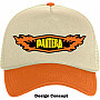 Pantera czapka z daszkiem, Flames Logo Mesh Orange & Sand, unisex