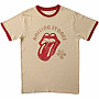 Rolling Stones koszulka, US Tour '78 Ringer Natural & Orange, męskie