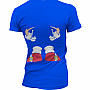 Sonic The Hedgehog koszulka, Front & Back Girly Blue, damskie