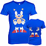 Sonic The Hedgehog koszulka, Front & Back Girly Blue, damskie