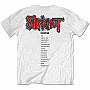 Slipknot koszulka, Iowa Track List BP White, męskie