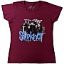 Slipknot koszulka, Goat Logo Demon Girly BP Maroon Red, damskie