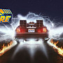 Back to The Future ceramiczny kubek 250 ml, Delorean Fire Tracszt